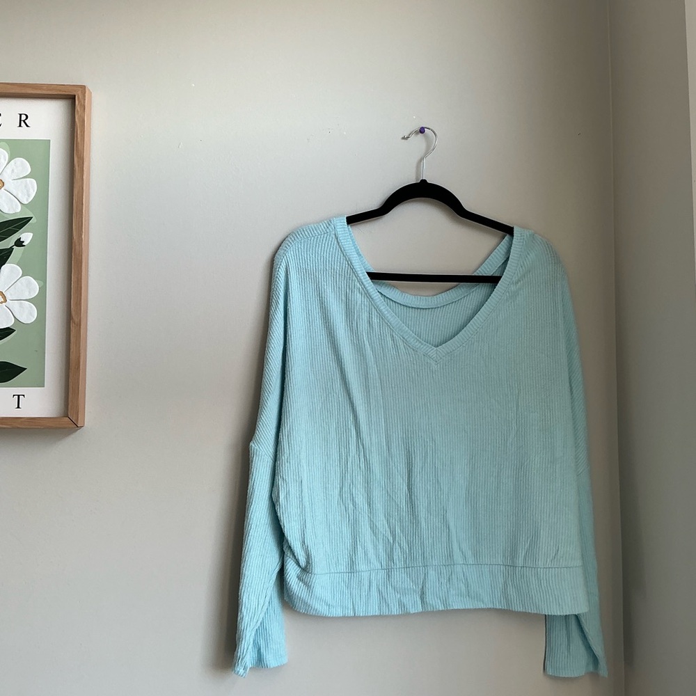 Auden Light Blue Sleepwear Lounge Top – Size XL